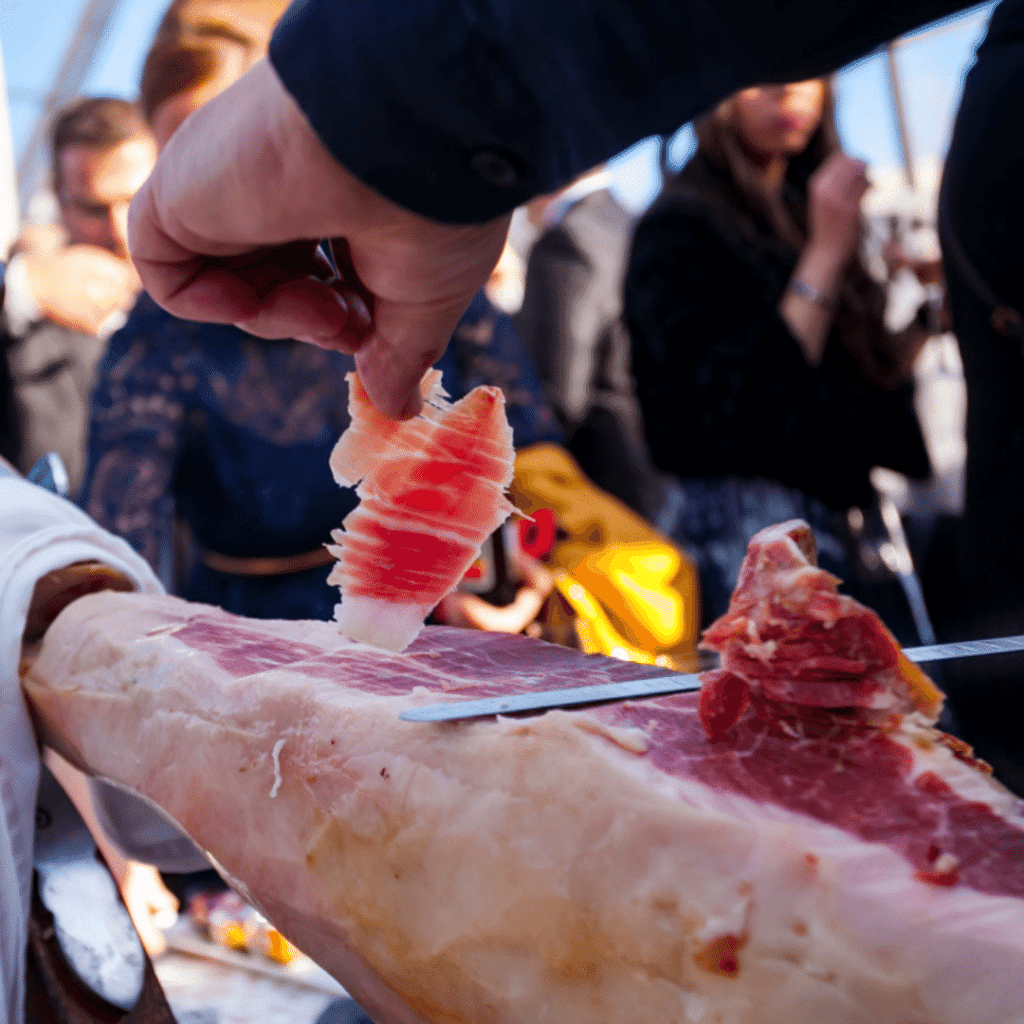 Jamón al corte para bodas